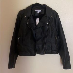NWT Black Leather Jacket